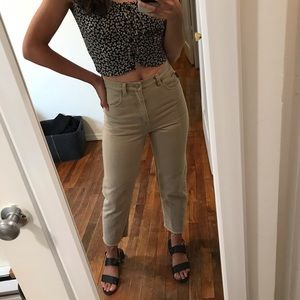 Vintage Ralph Lauren High Waist Cropped Jeans